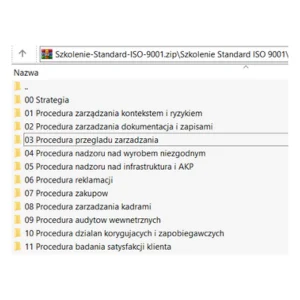 dokumentacja ISO 9001