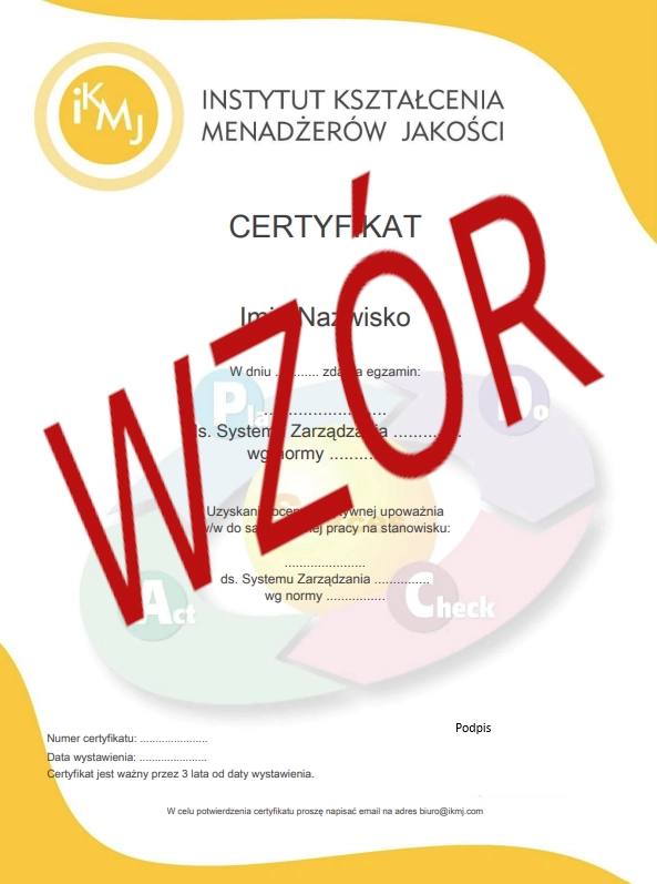 Certyfikat ze szkolenia online